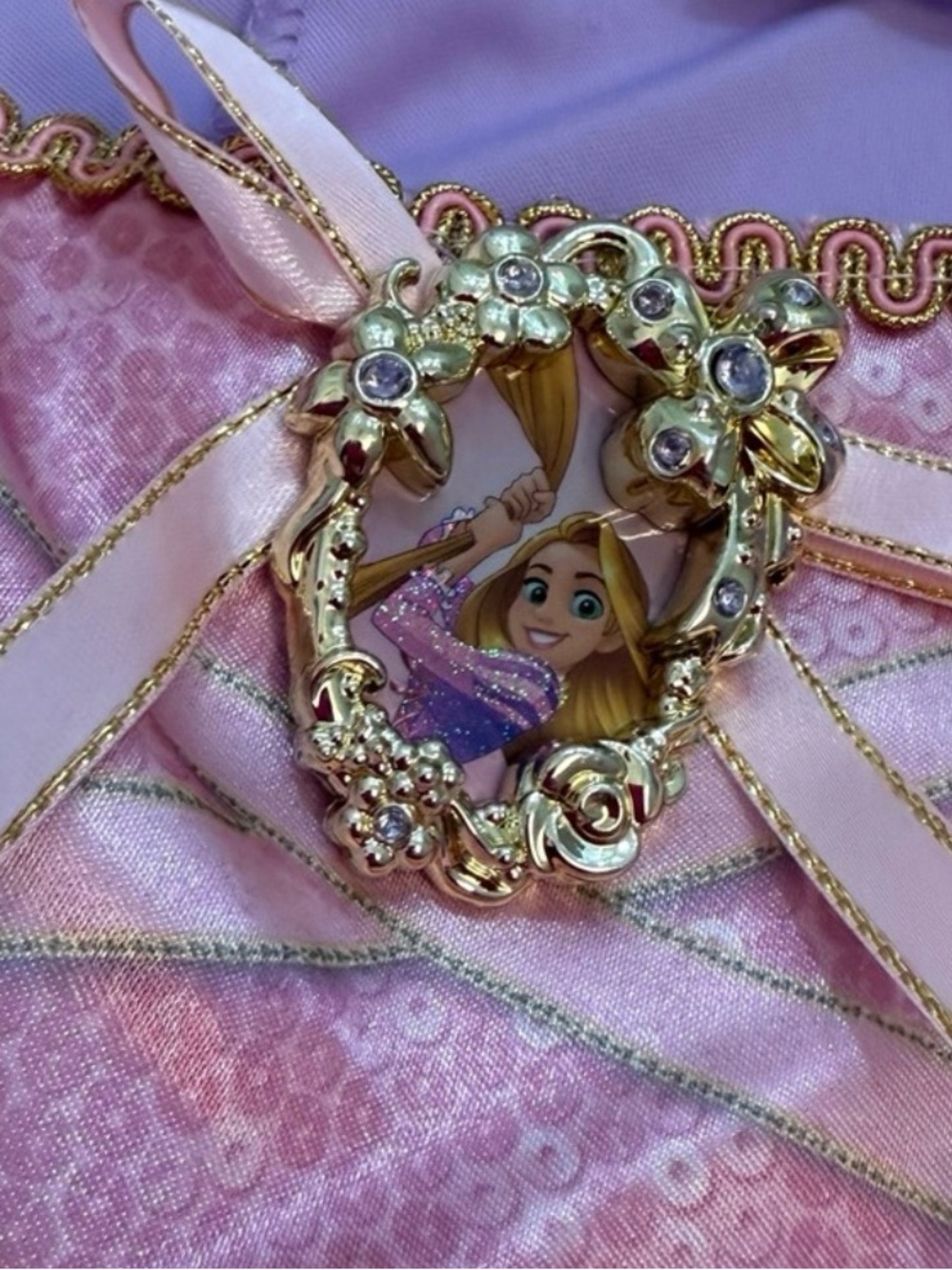 Disney Rapunzel Princess Dress Tiara & Wand Set. EUC. - Picture 5 of 11